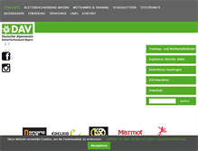 Tablet Screenshot of kletterfachverband.de